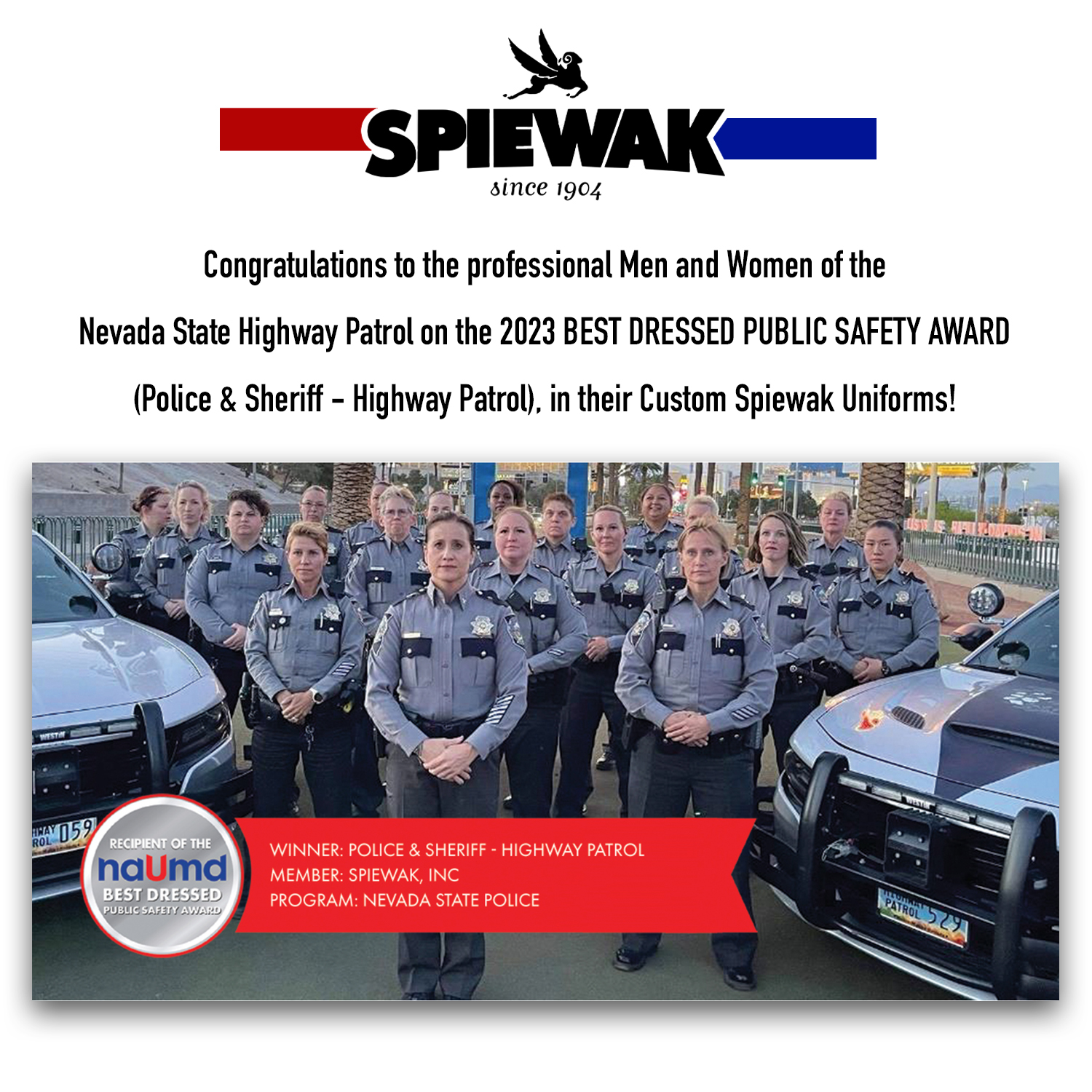 Best Dressed Highway Patrol 2023 - Nevada State Highway Patrol